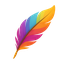colorful quill